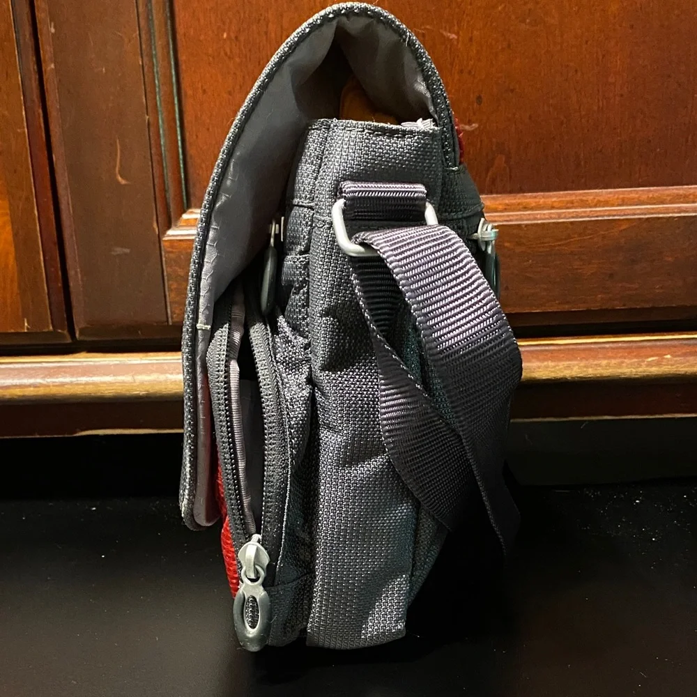 Tumi vintage Men's Red and Gray Messenger Bag
